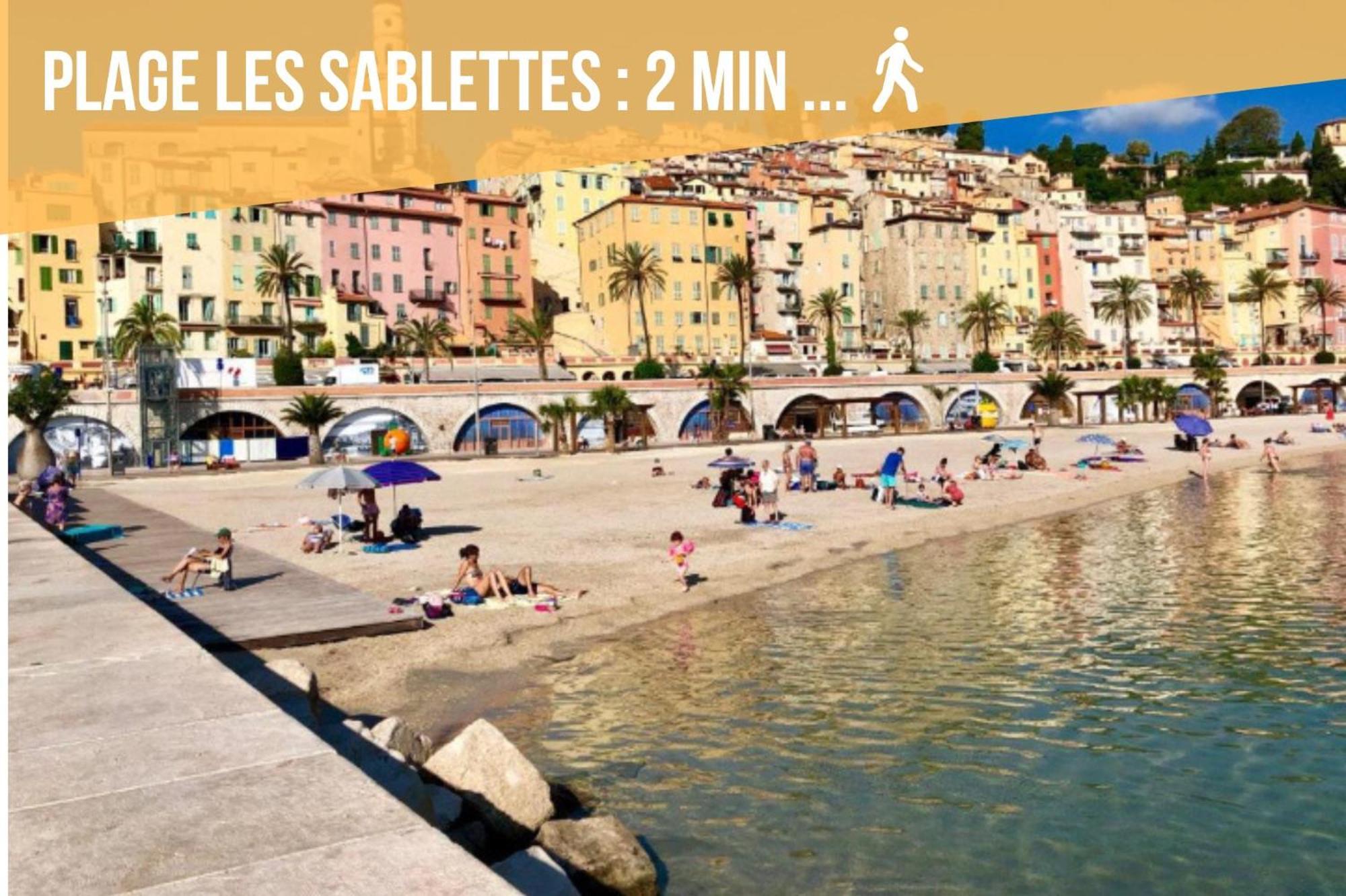 Ou Mentounasc - Duplex Vieille Ville Menton - Free Parking Luaran gambar